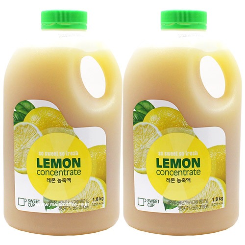 스위트컵 레몬 농축액 1.8kg 2개세트